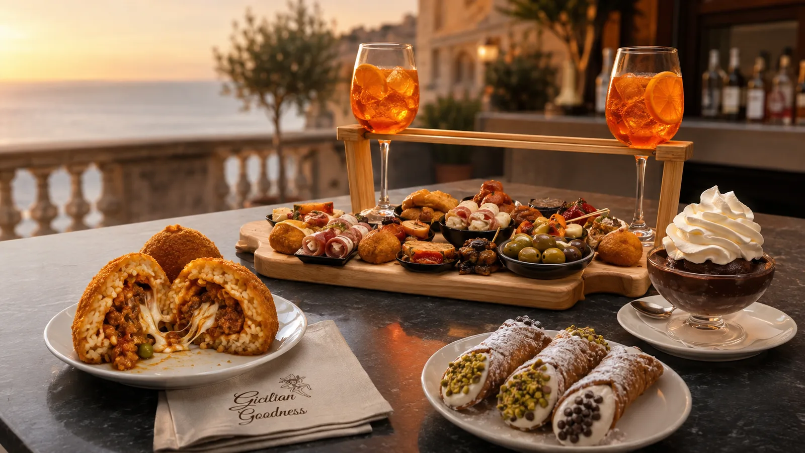 Sicilian Goodness: arancino, AperiSiculo, granita e cannoli siciliani